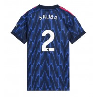 Arsenal William Saliba #2 Vonkajší Ženy futbalový dres 2025-26 Krátky Rukáv